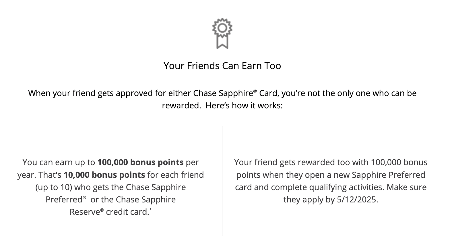 Chase Sapphire Preferred 100k Referral Bonus