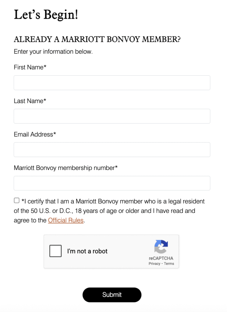 marriott roulette entry form may 2025