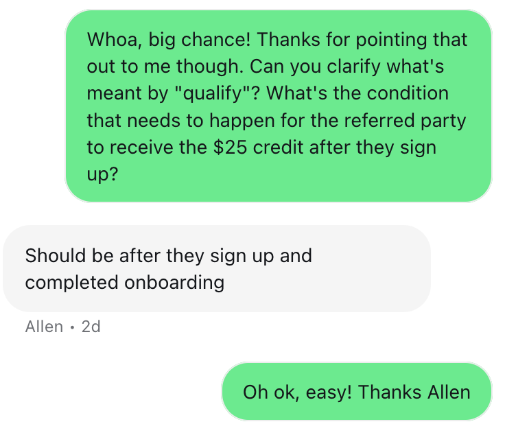 collectpure qualifying for referral program
