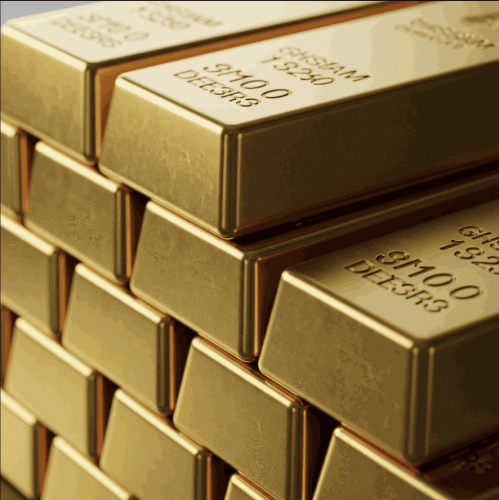 full stack of gold bars