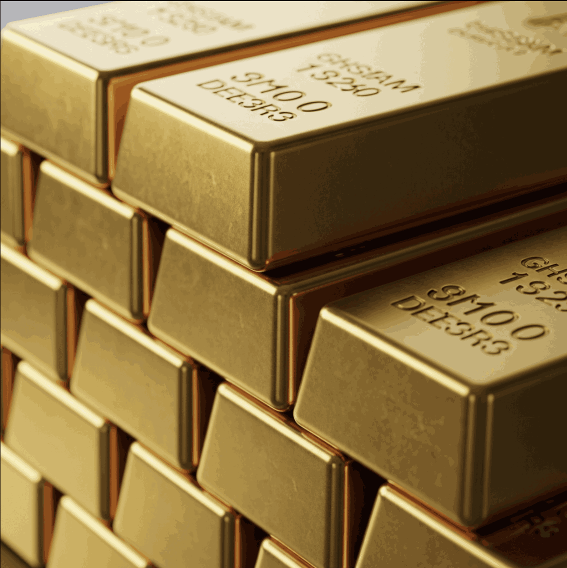full stack of gold bars