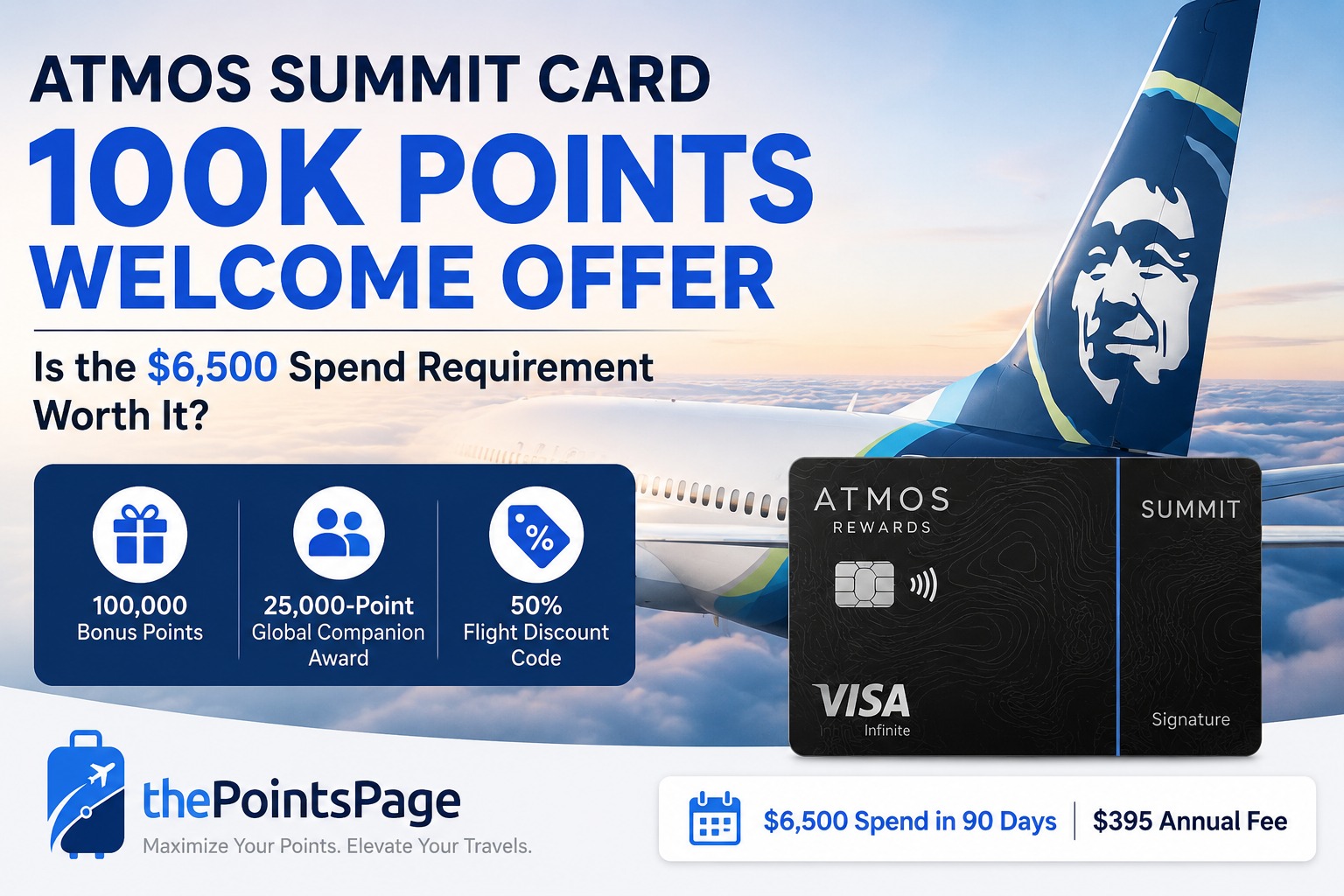 Atmos Summit Card Jumps to 100K Points — But the $6,500 Spend Requirement Is Doing Some Heavy Lifting