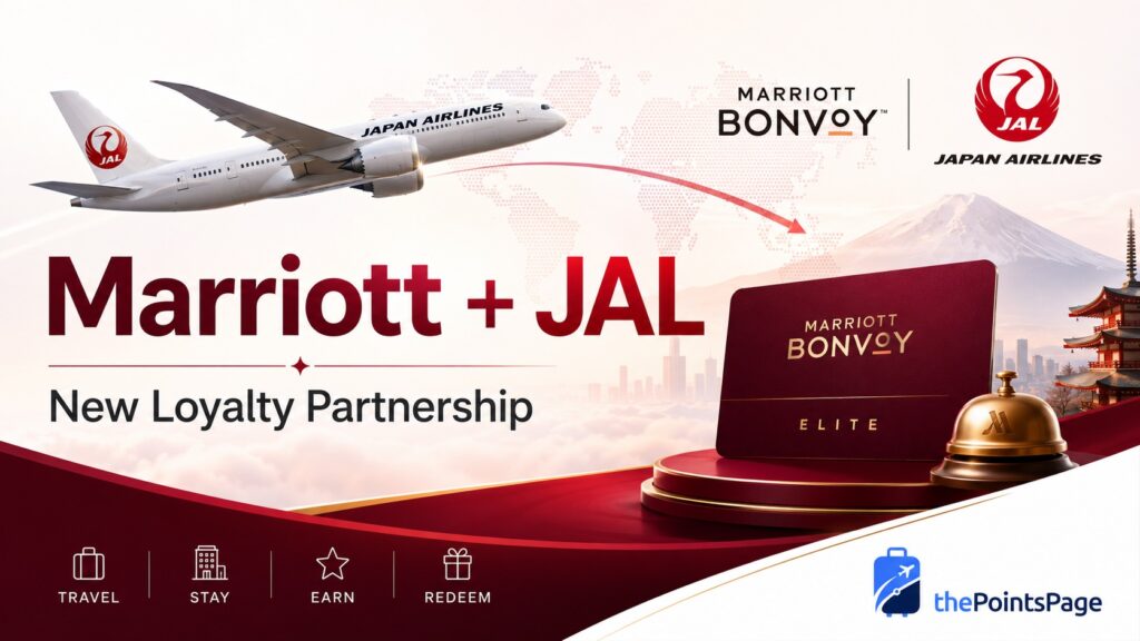 marriott jal partnership for status points.