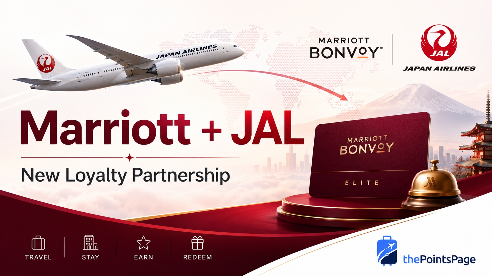 marriott jal partnership for status points.