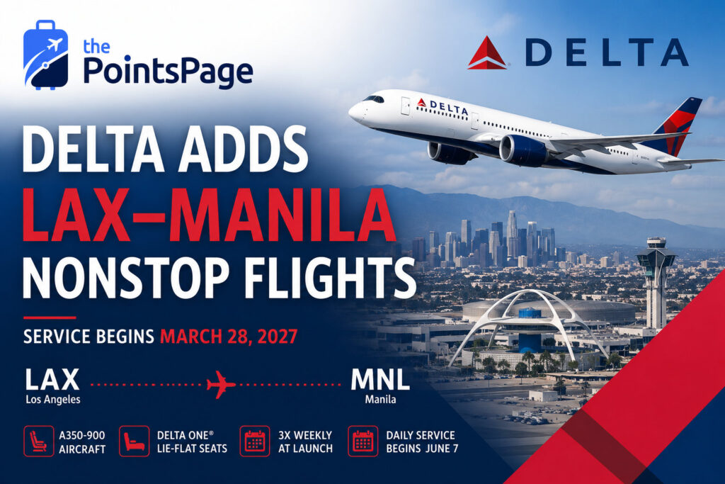 delta LAX MNL new flight announced