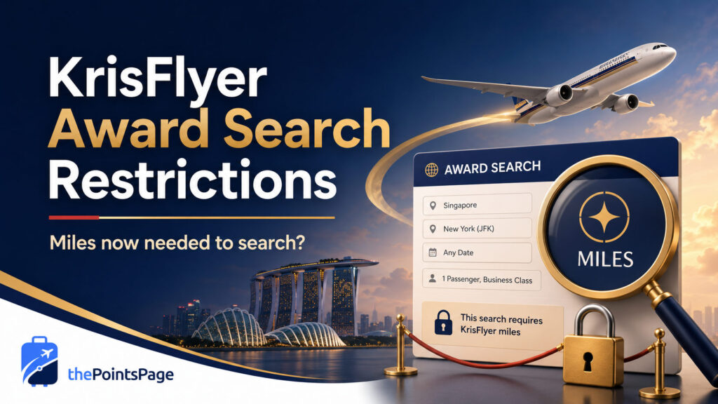 singapore krisflyer restricting award searches