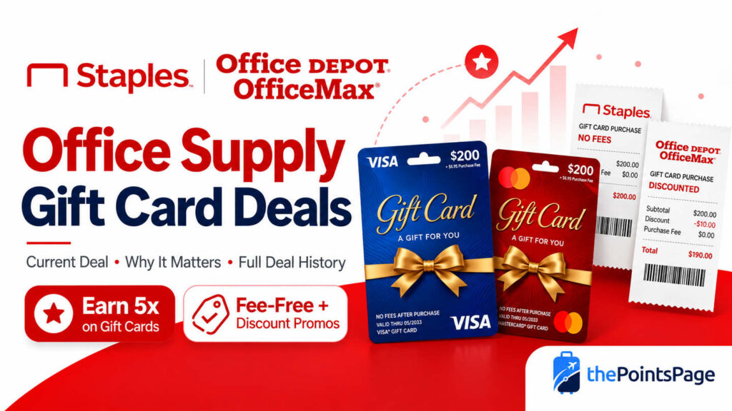 staples fee free gift cards and office depot office max discounted gift cards